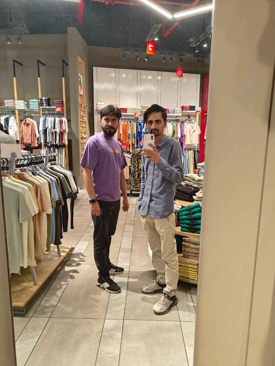 Candid — shopping
